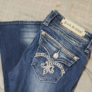 Rock Revival Sasha Fleur flare jeans sz 28 Buckle